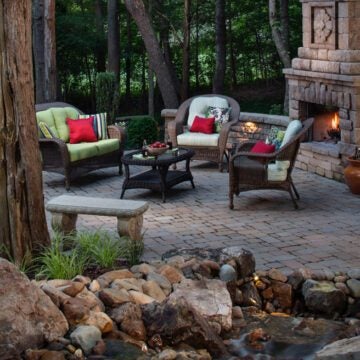 cozy outdoor living area