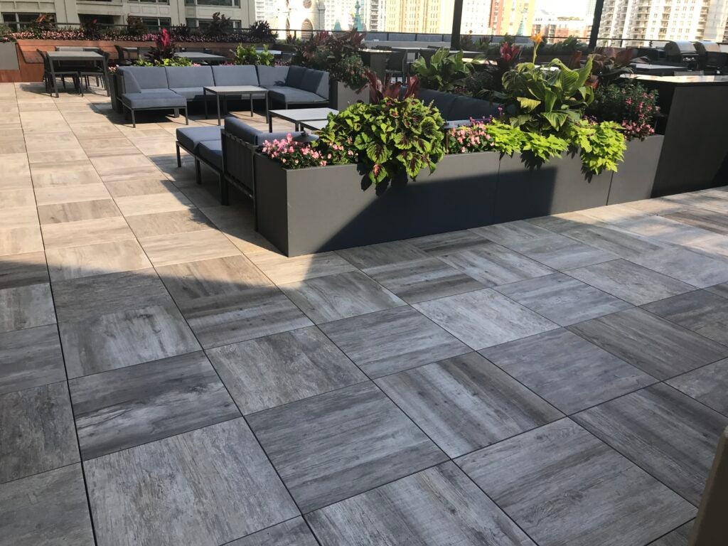 Porcelain Patio Pavers 30 E. Huron - Chicago, IL