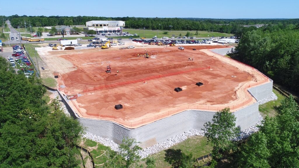 Segmental Retaining Walls for Encore Dealership - Mobile, AL