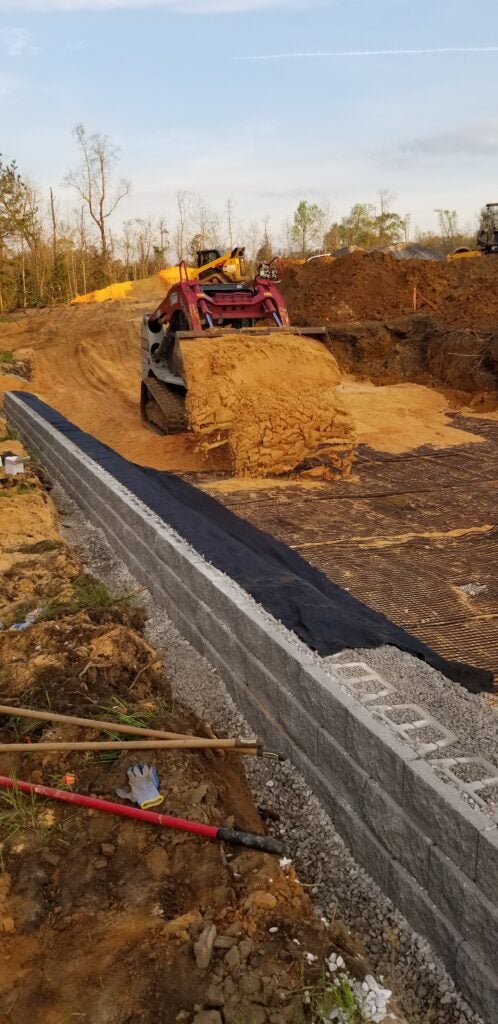 Encore Dealership Retaining Wall Building