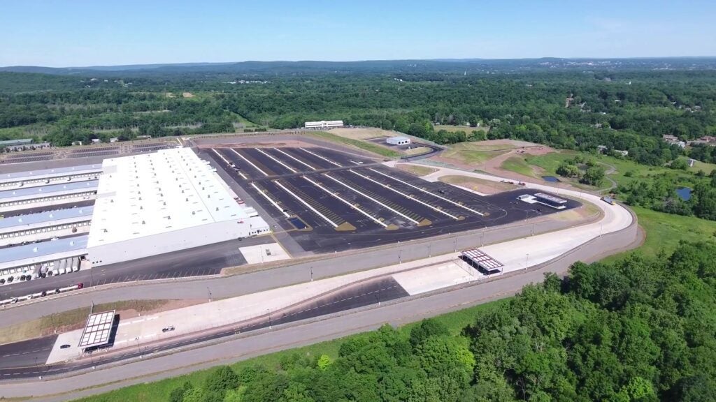 Segmental Retaining Walls at FedEx Ground Distribution Hub - Middletown, CT