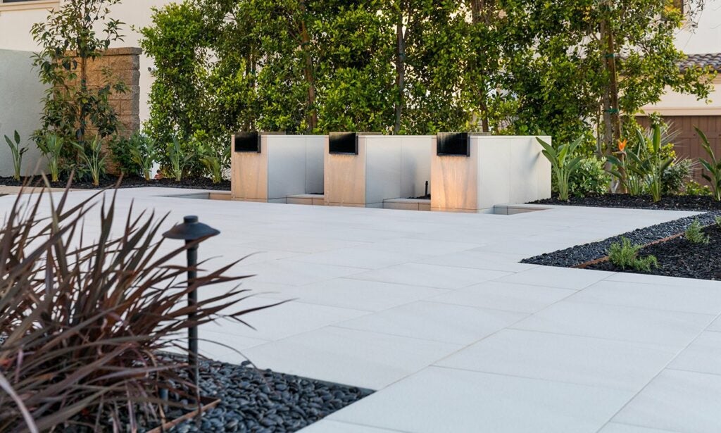 Porcelain Paver Walkway of Lotz Residence - Irvine, CA