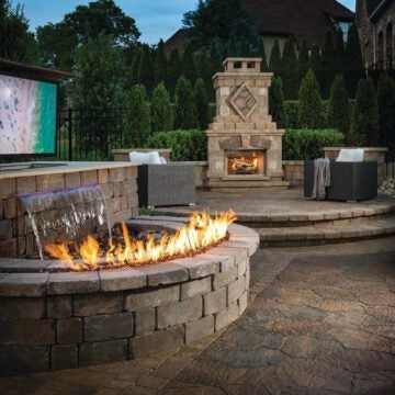 patio fireplace idea