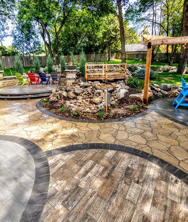 Rustic Paver Patio Rustic Paradise in Omaha, NE