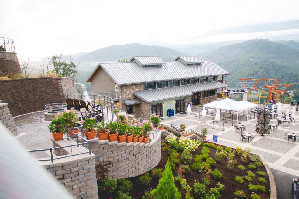 Belgard Pavers Hardscape Products for SkyDeck at the Gatlinburg Sky Lift in Gatlinburg, TN