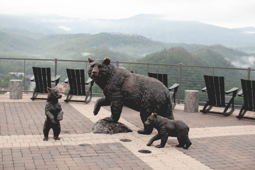 Paver Hardscape Products for SkyDeck at the Gatlinburg Sky Lift in Gatlinburg, TN