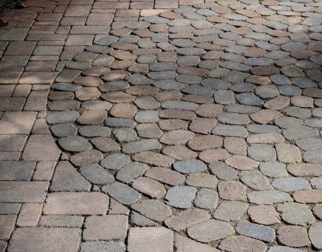 antiqued pavers unique laying patterns