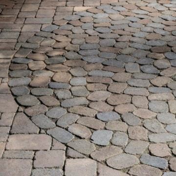 antiqued pavers unique laying patterns