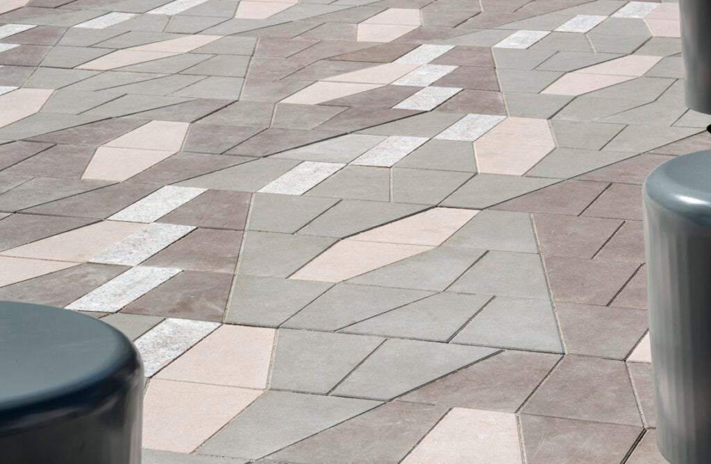 Geometric paver pattern shapes