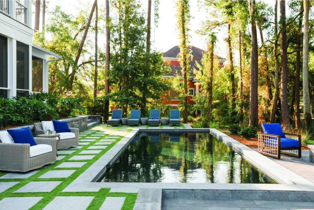 HGTV Dream Home 2020 Contemporary Paver Poolscape