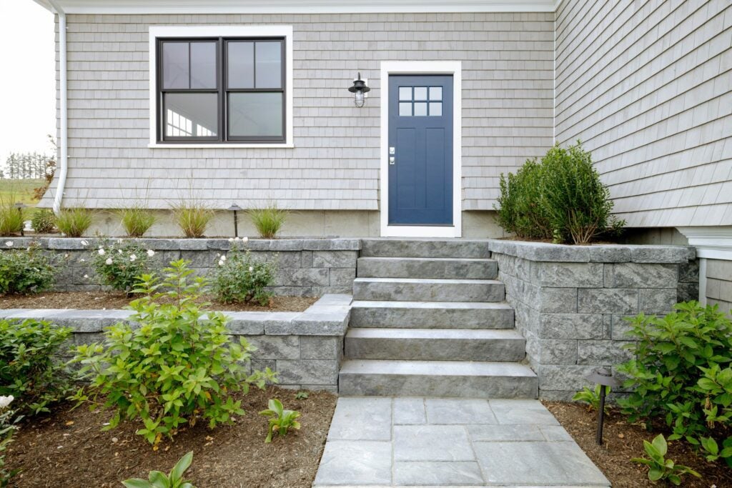 HGTV Dream Home 2021 Outdoor Spaces: chiseled stone stairway