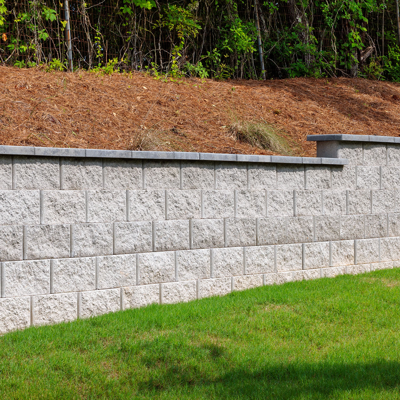 18 x 12 Gray Wall Pillar Cap Curve 18 x 12 Gray Wall Pillar Cap Curve