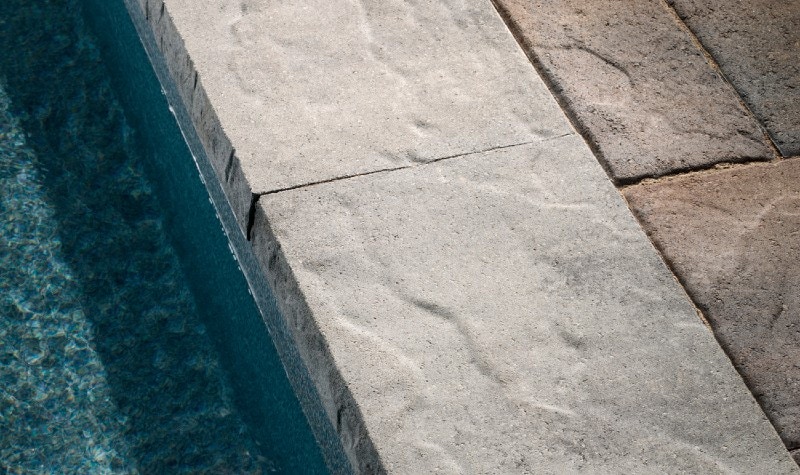 INTRODUCING THE CHISELED STONE LOOK OF NEW COVENTINA COPING