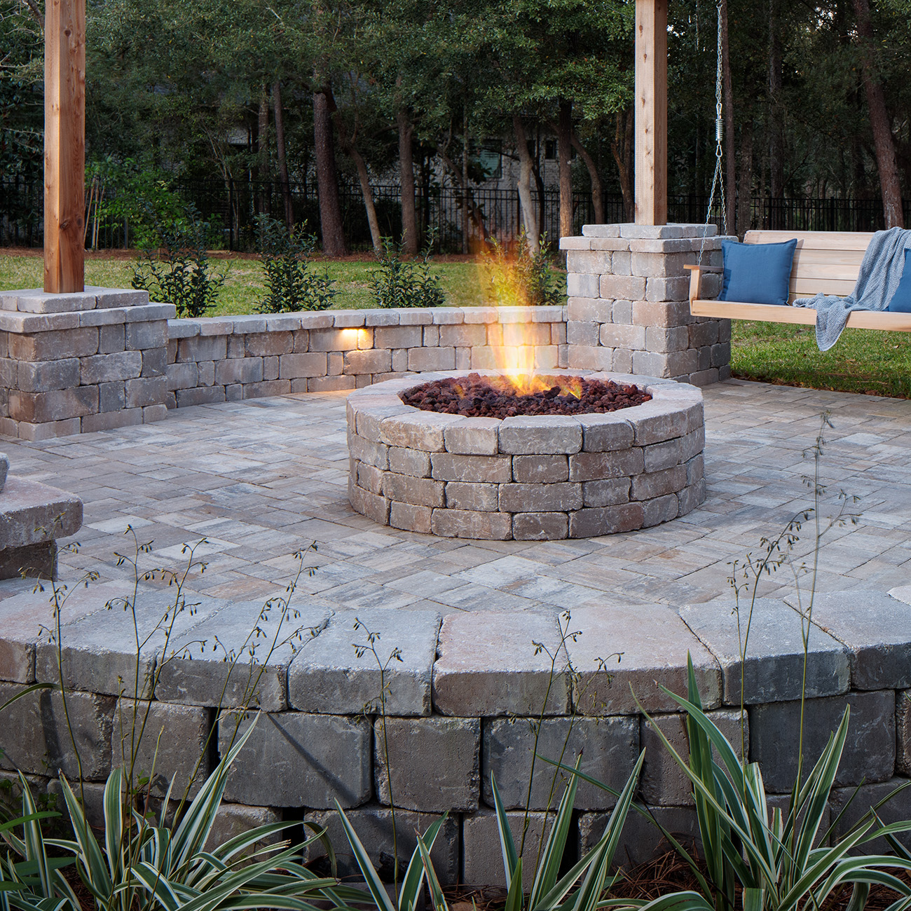 Weston Stone™ Contemporary Stone Fire Pit Kit Belgard