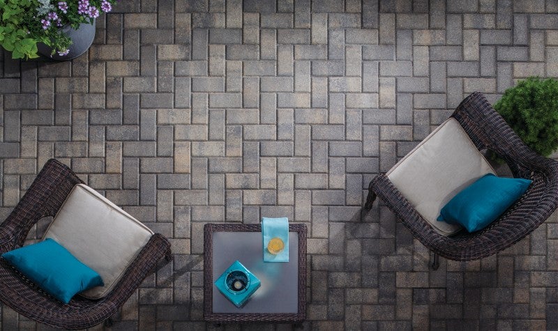 regional-sourced backyard patio stones