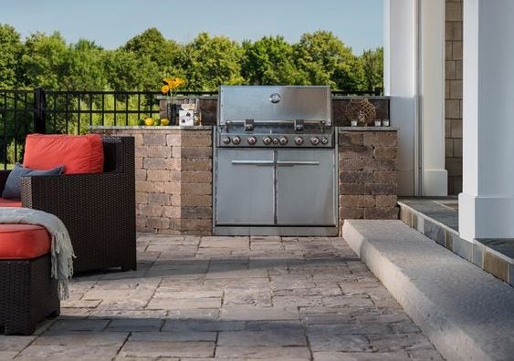 Stone Outdoor Kitchen Design