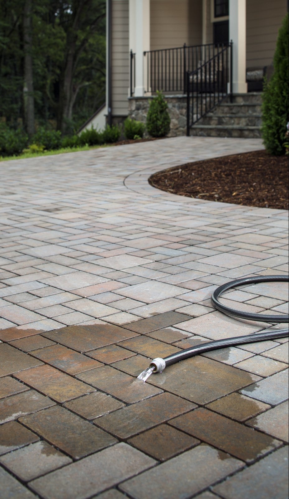 Beautiful Driveway with Aqualine Pavers