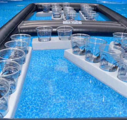 Floating Pool Beer Pong Battleship