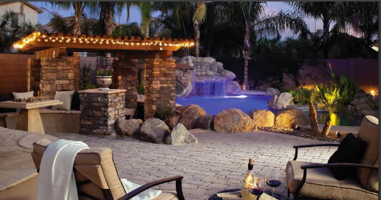 Belgard Light Post patio lighting