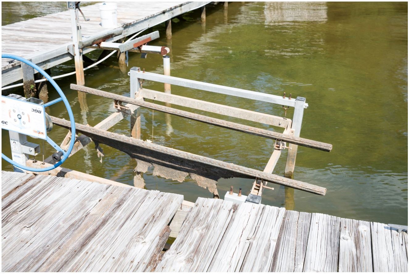 dock renovation before