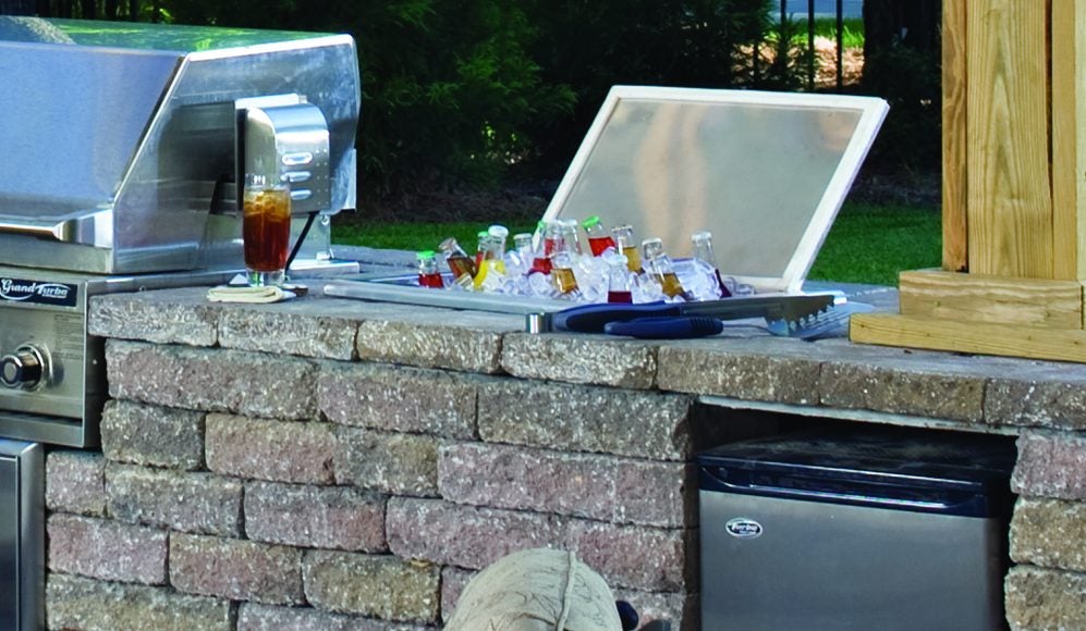 Outdoor Brick Kitchen Cooler