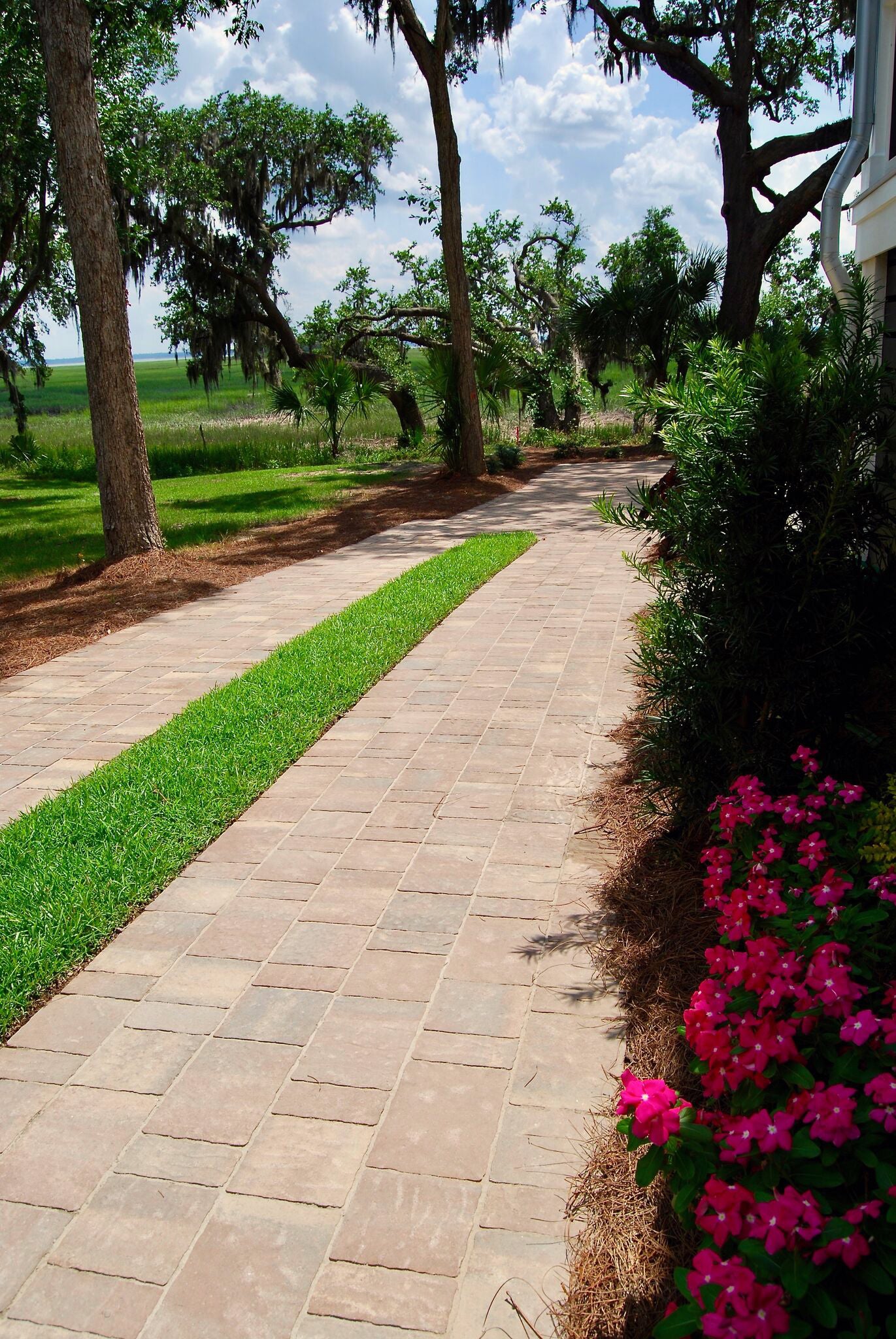 Outdoor Living Spaces Permeable Paver Driveway