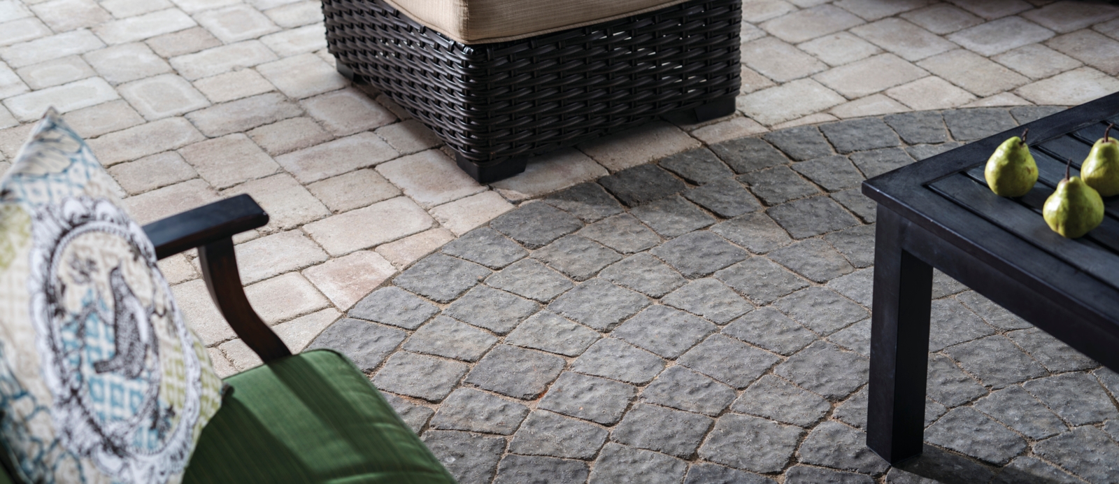 dublin cobble. accenting with paver patterns