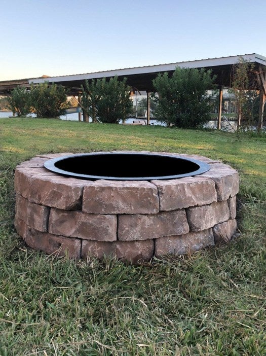 DIY Stone Fire Pit Installation