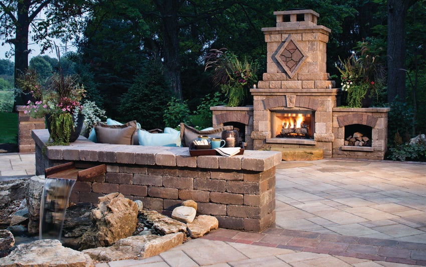 Although fire pits and fireplaces rank as the fourth highest in overall outdoor living trends, they rank number one in popular design elements.