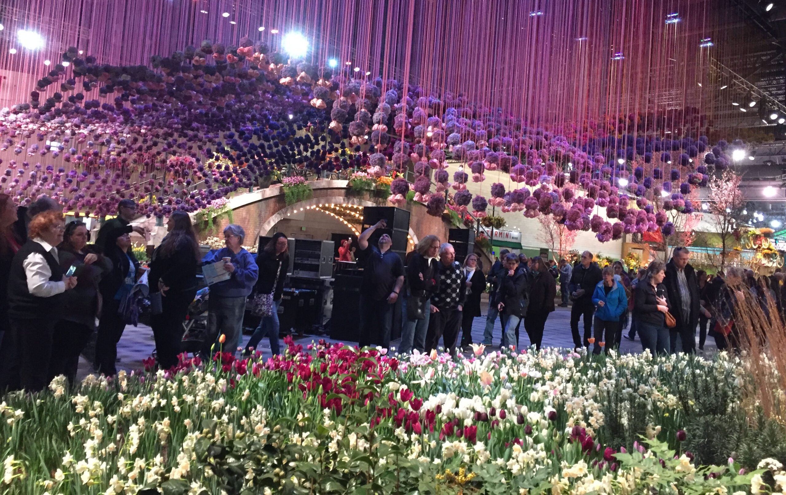 Vibrant floral displays throughout the show focus include the many tulip varieties indigenous to the Netherlands.