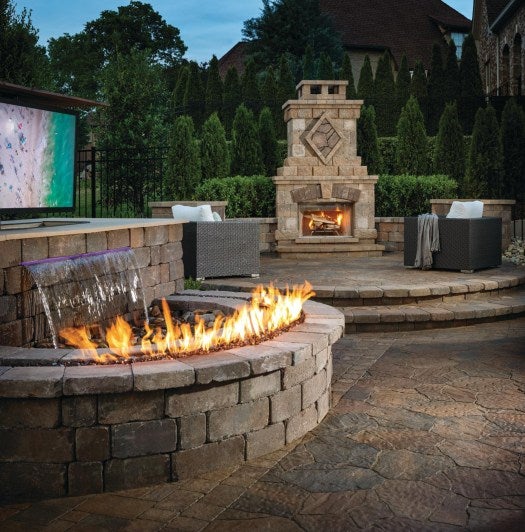 Fireplace Outdoor Living Room Designs