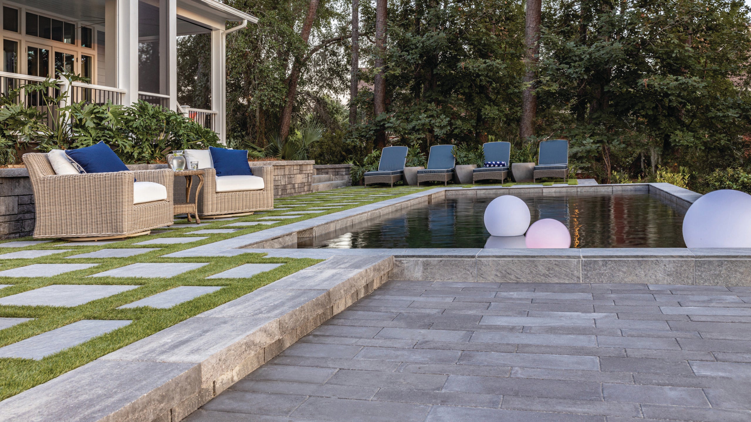 HGTV Dream Home Outdoor Living Space Pool Pavers & Coping