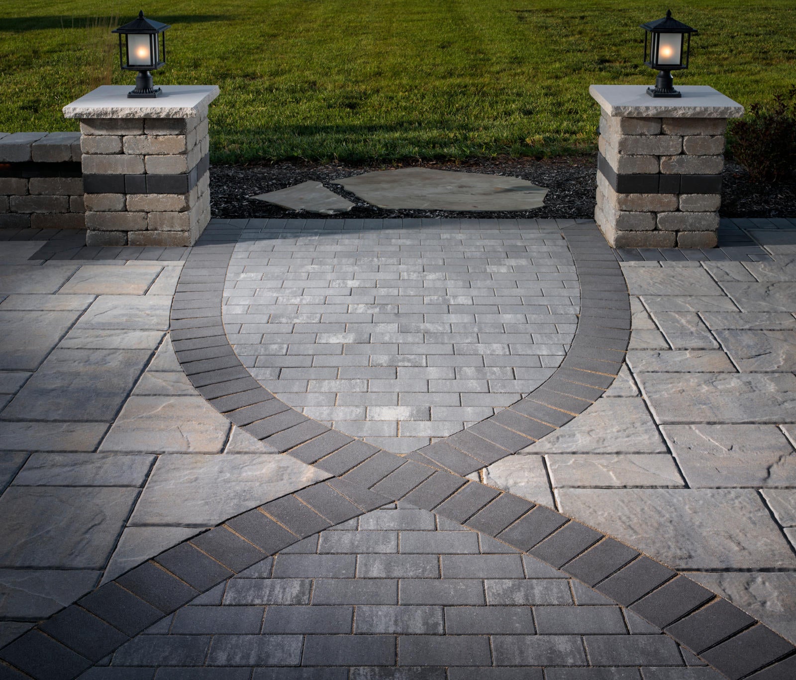 interesting paver pattern outdoor design trend