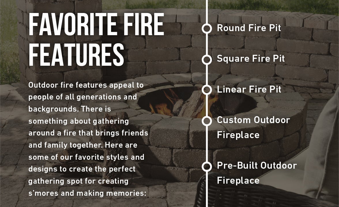 Types of Fire Pit Features