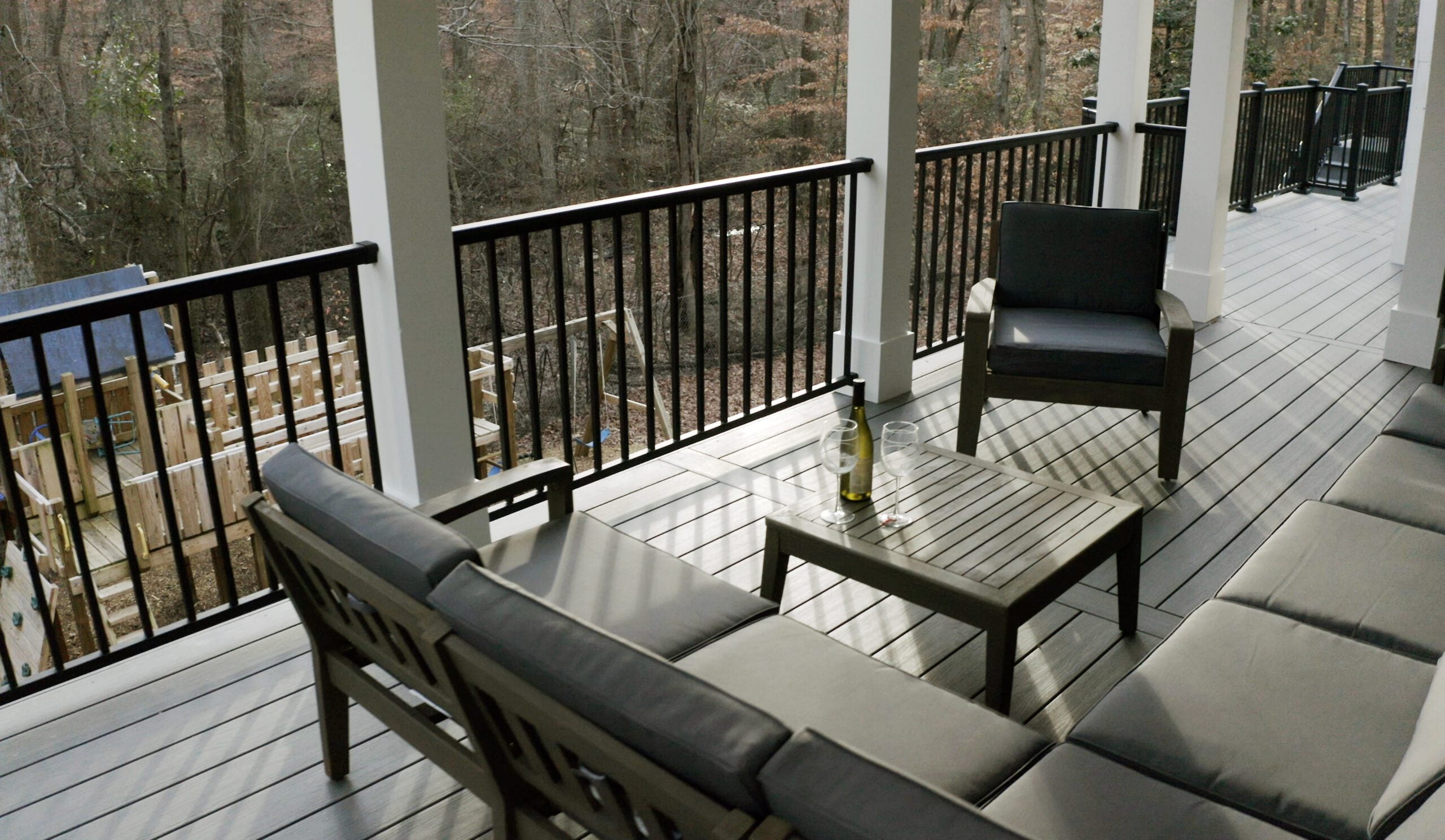 New modern Elevate composite decking porch