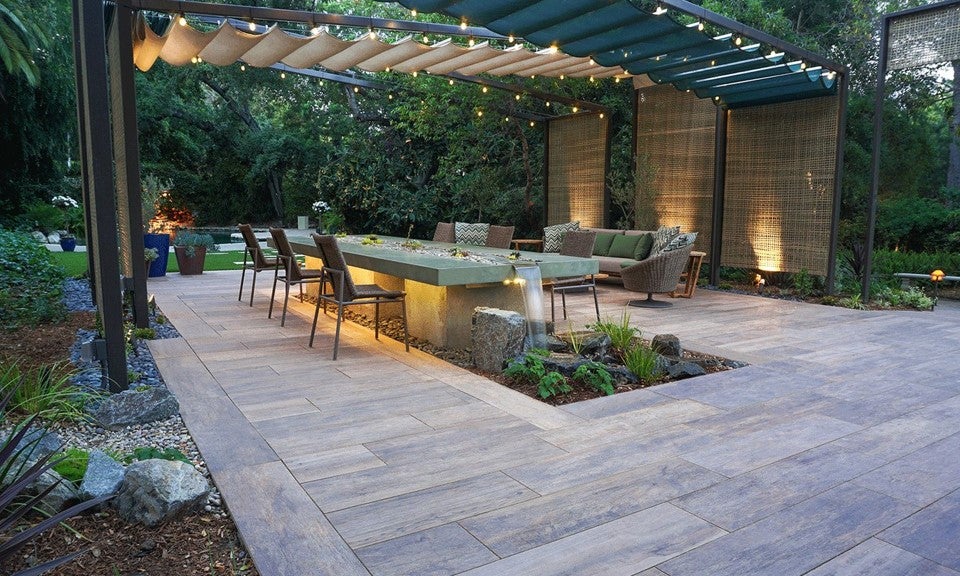 outdoor porcelain pavers noon