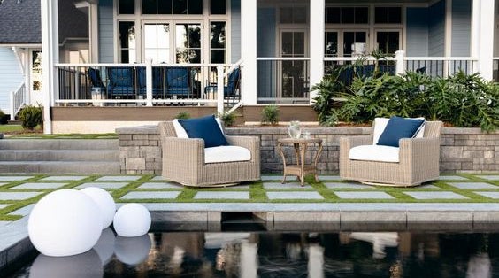 HGTV Dream Home 2020 Outdoor Living Space Built-in Planter Walls