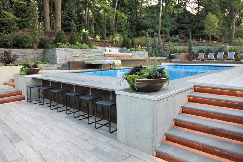 Swim-Up Bar Concrete Pavers