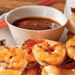 Grilled Shrimp with Asian Barbecue Sauce: This sweet and spicy treat will disappear quickly. 