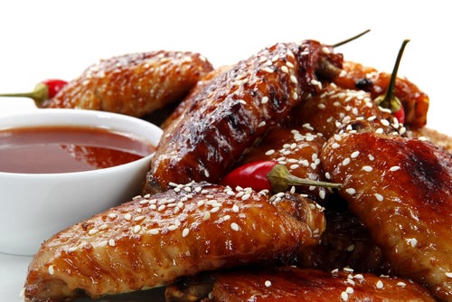 honey sesame grilled chicken wings