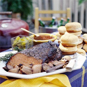 Smoked Brisket: Feed the team in style with this savory tailgating favorite.