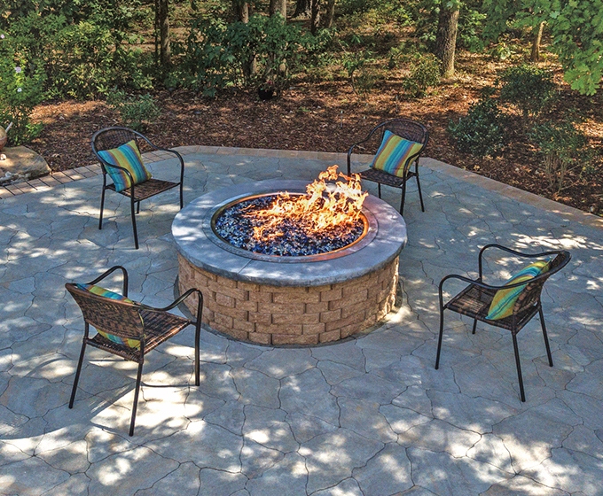 Outdoor Fire Pits from System Pavers