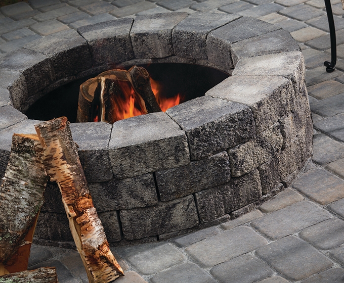 Paver Stone Fire Pit Kits: Gas & Wood Burning Outdoor Fire Pit