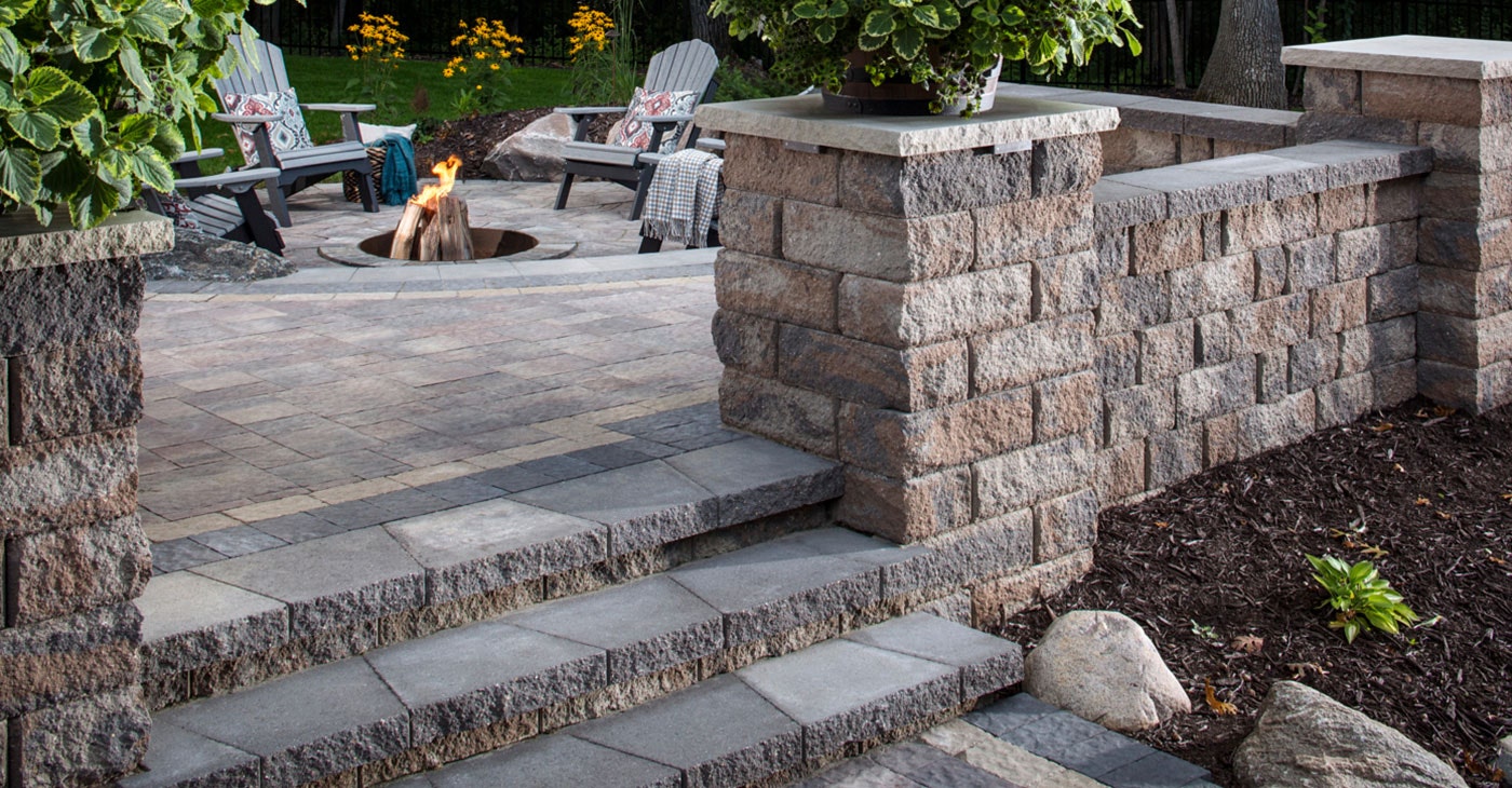 patio stone retaining wall bricks in sarasota florida