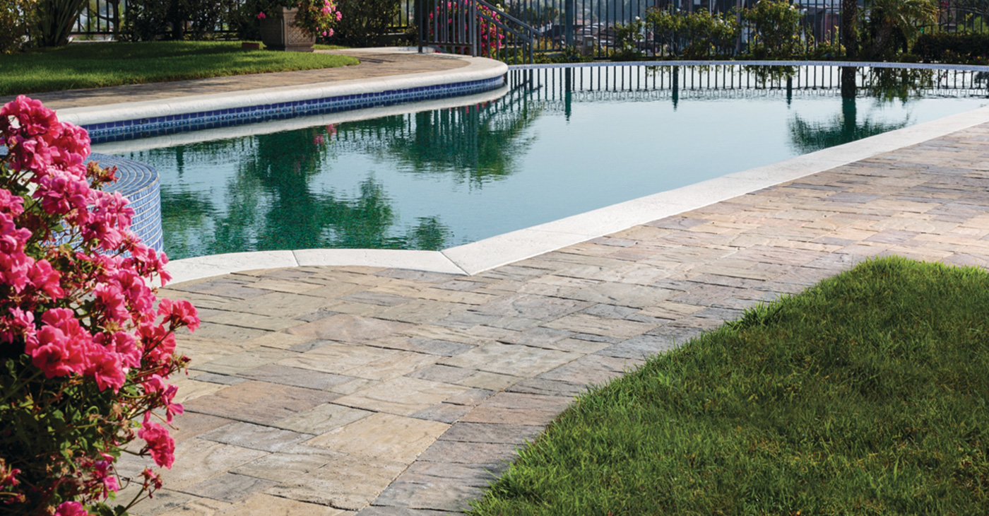 stone interlocking poolside pavers in las vegas nevada