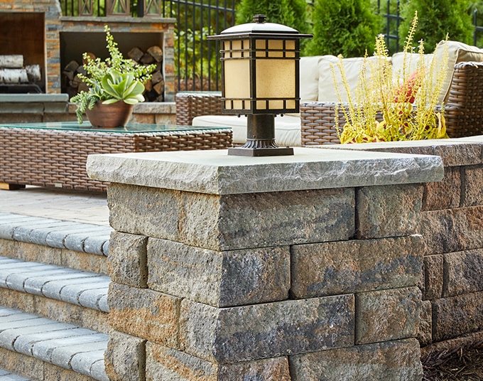 stone retaining wall design in indianapolis indiana