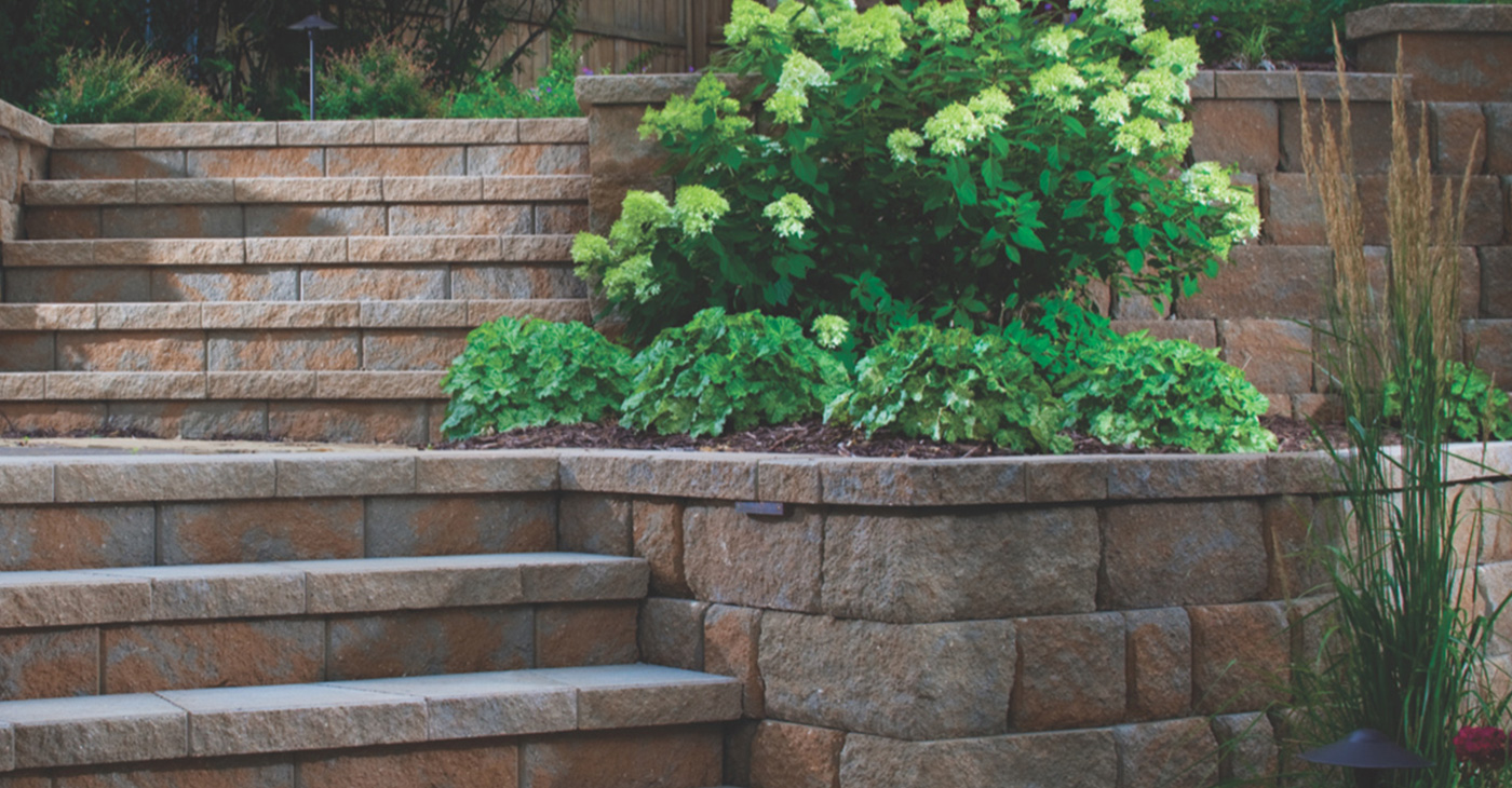 landscape walkway retaining walls in omaha nebraska