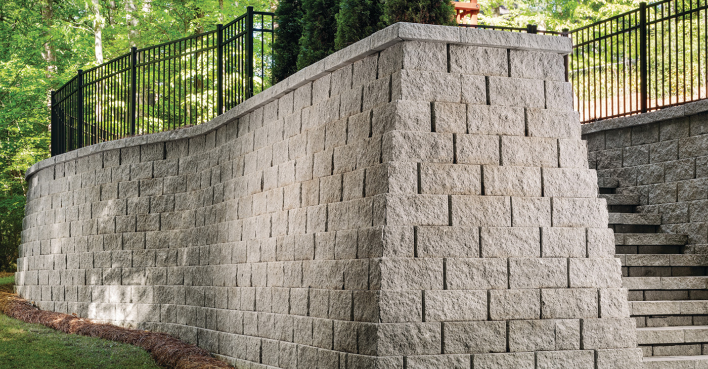 hardscaping retaining wall in boston massachusetts