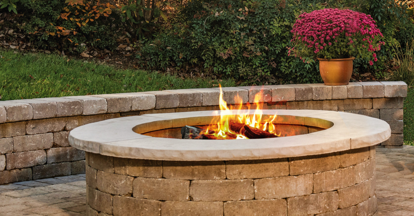 patio stone retaining walls in indianapolis indiana