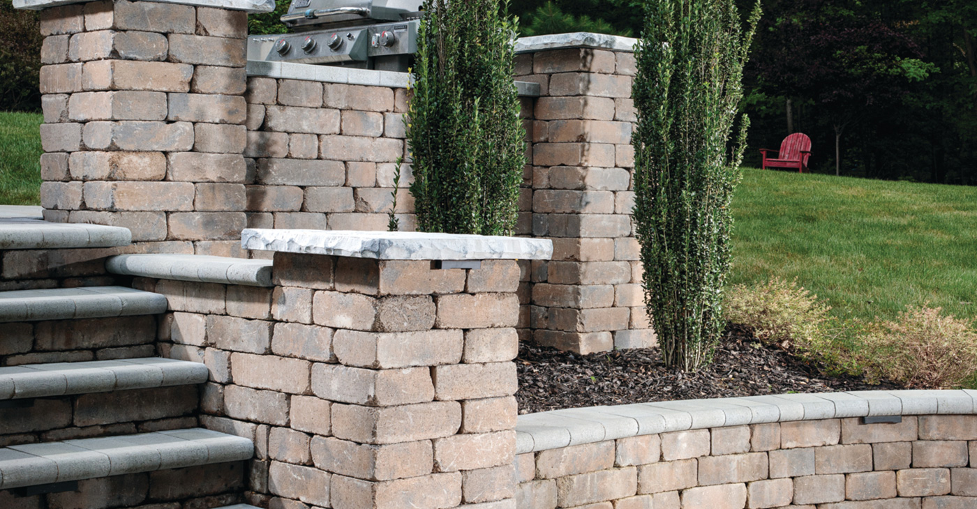 backyard hardscape blocks in greenville south carolina